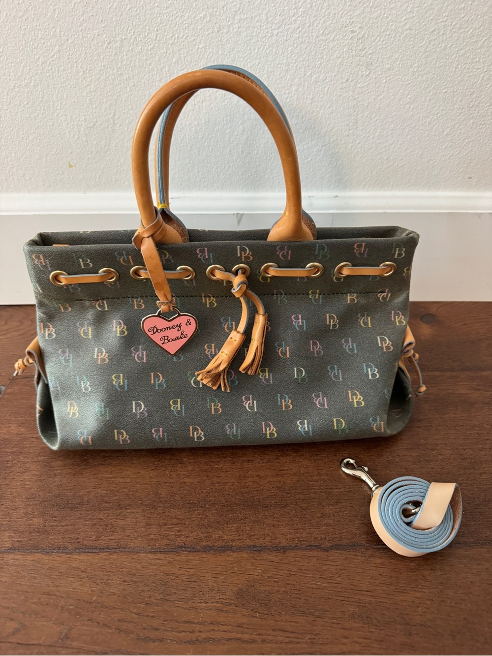 Vintage Dooney & Bourke Multicolor Tassel Tote